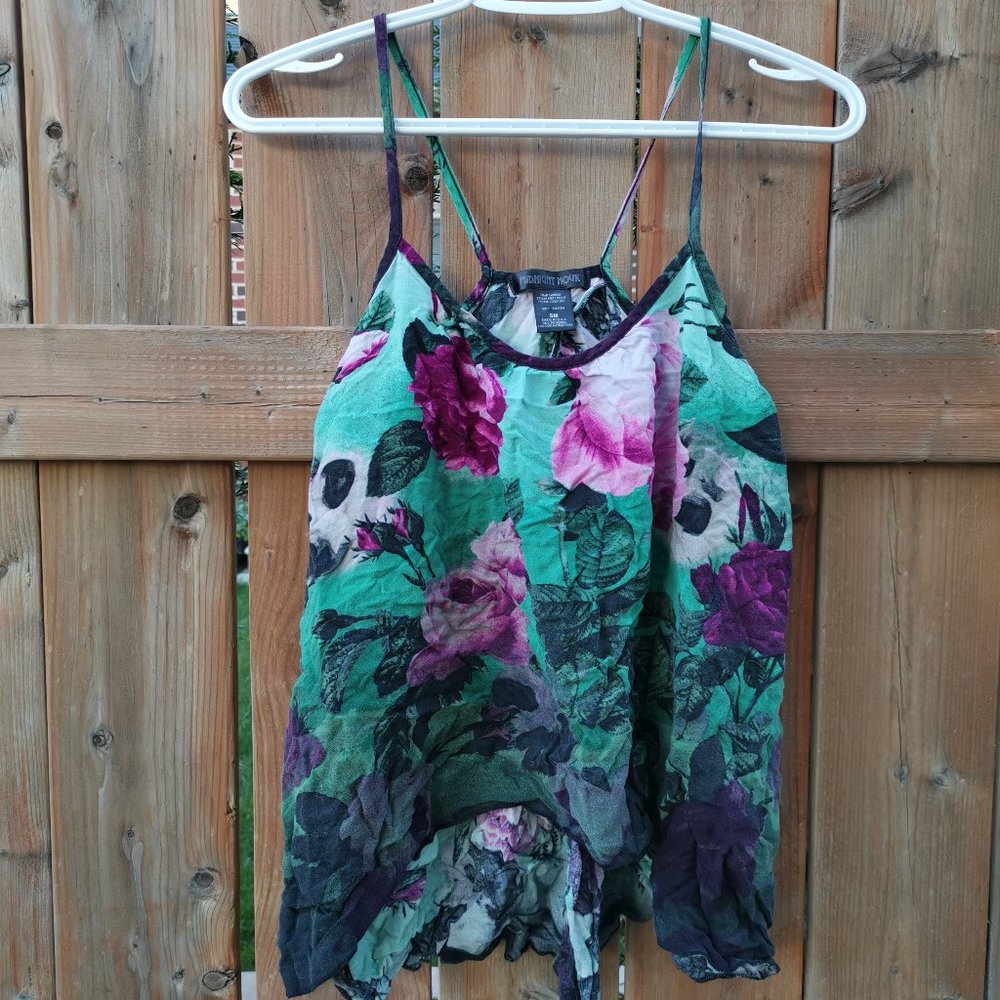 Midnight Hour Women Floral Pattern Camisole - Size SM